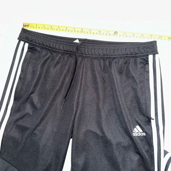 Adidas Women’s Black White Stripe Jogger Track Pants Large EUC - Picture 10 of 13